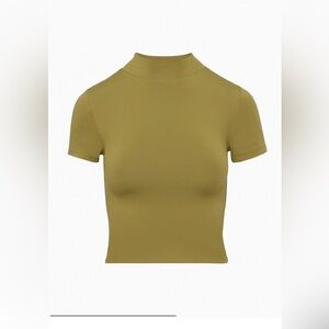 Aritzia Babaton Contour Mock Neck Shortsleeve